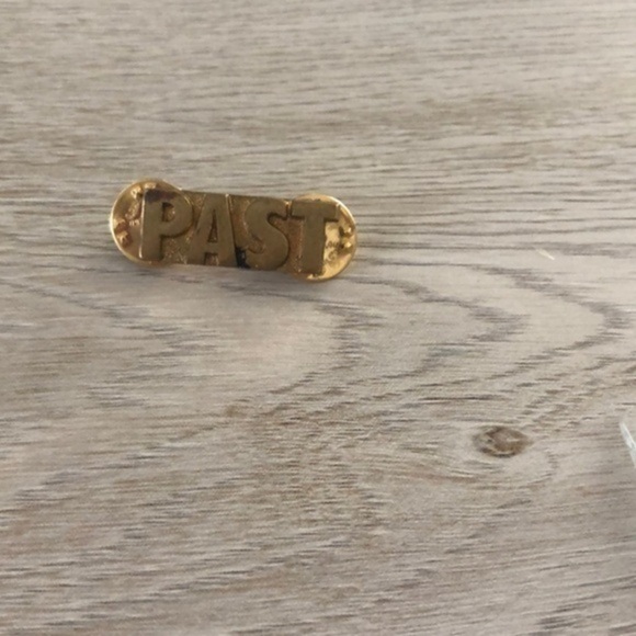 Vintage Past Label Pin - Picture 1 of 3